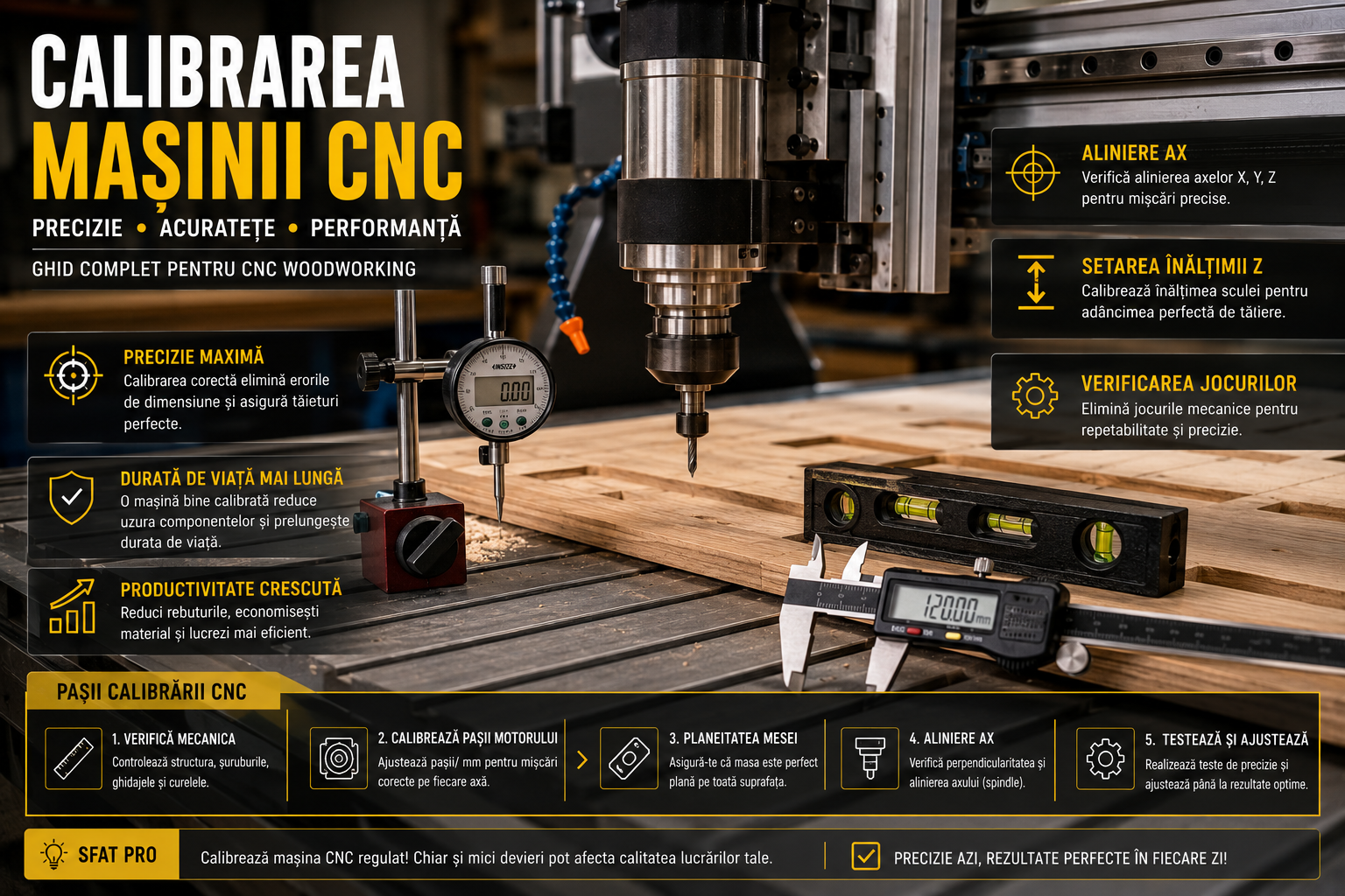 calibrare cnc