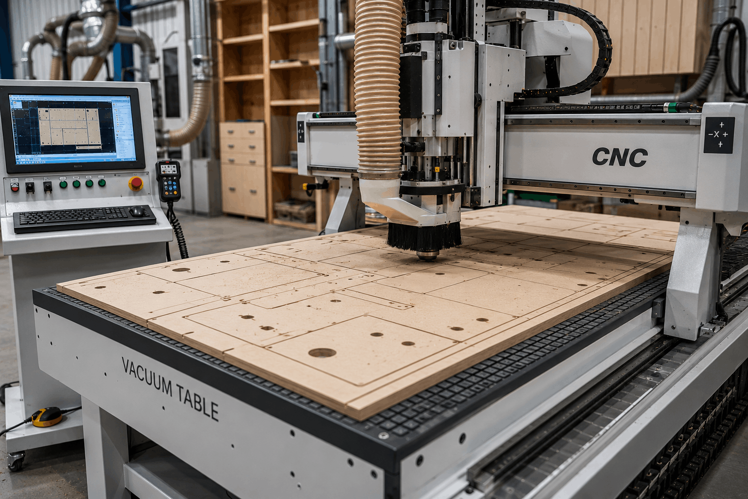 CNC masa vacuum